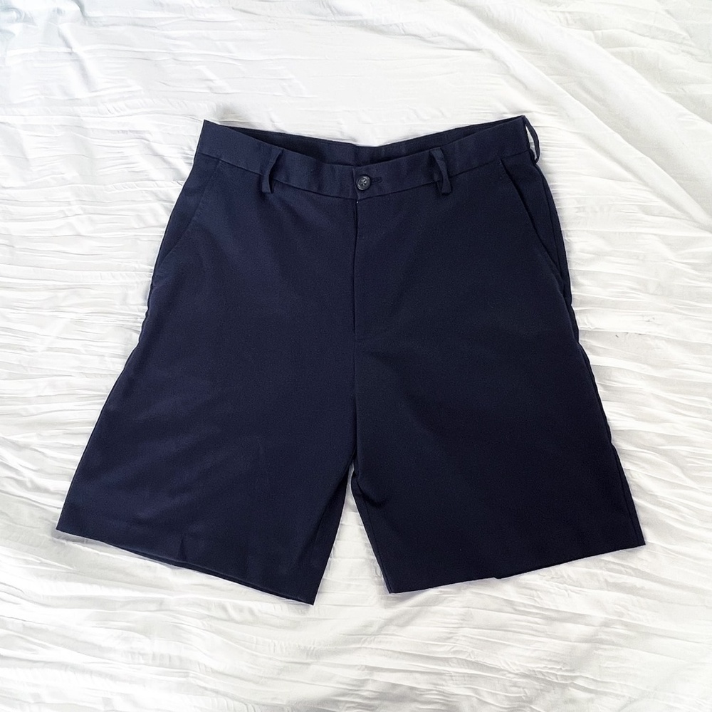 Blue Shorts Golf Size 32 Waist Izod Polyester